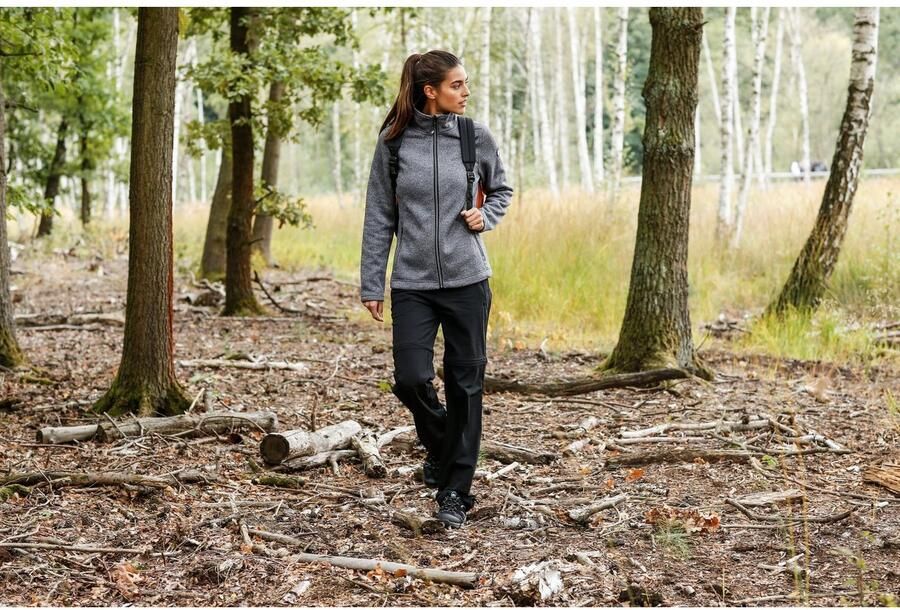 Polarino Gebreid fleecejack voor de herfst van warm materiaal sportieve stijl - Foto 7