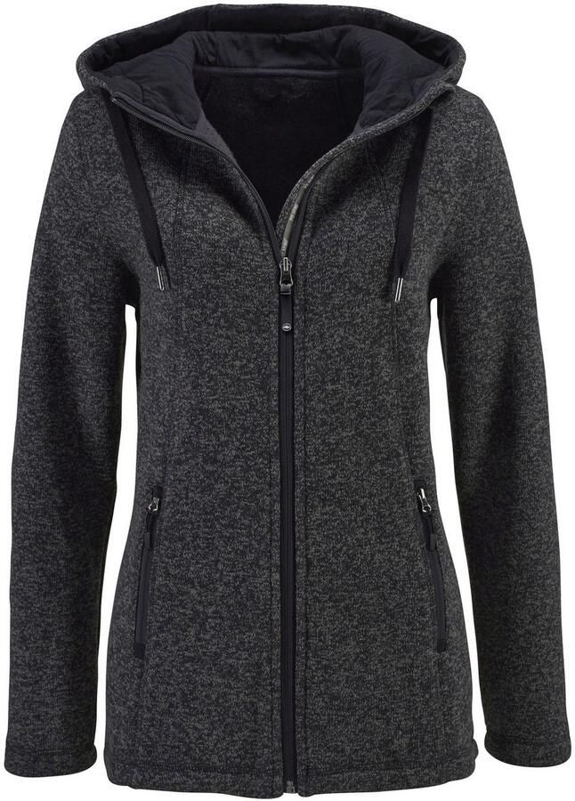 Polarino Gebreid fleecejack voor koude dagen van fleece sportieve stijl - Foto 14