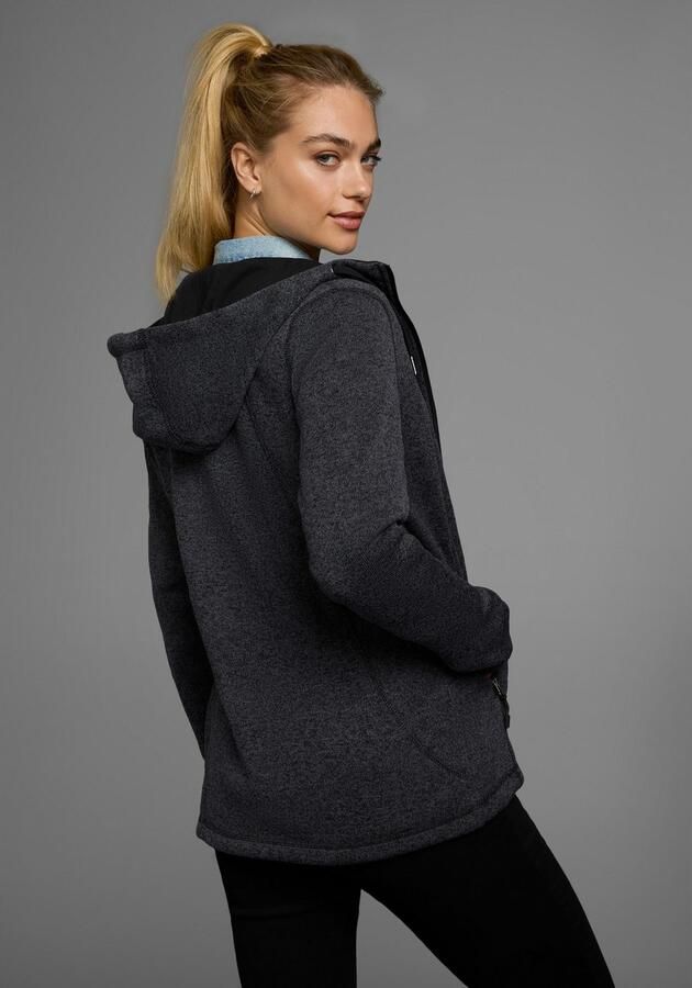 Polarino Gebreid fleecejack voor koude dagen van fleece sportieve stijl - Foto 8