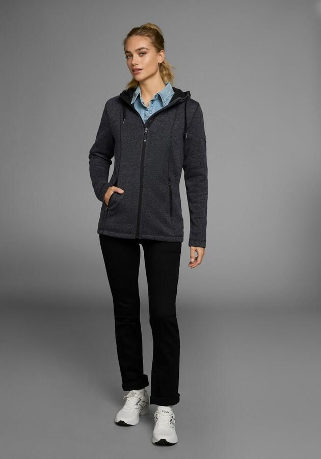 Polarino Gebreid fleecejack voor koude dagen van fleece sportieve stijl - Foto 9