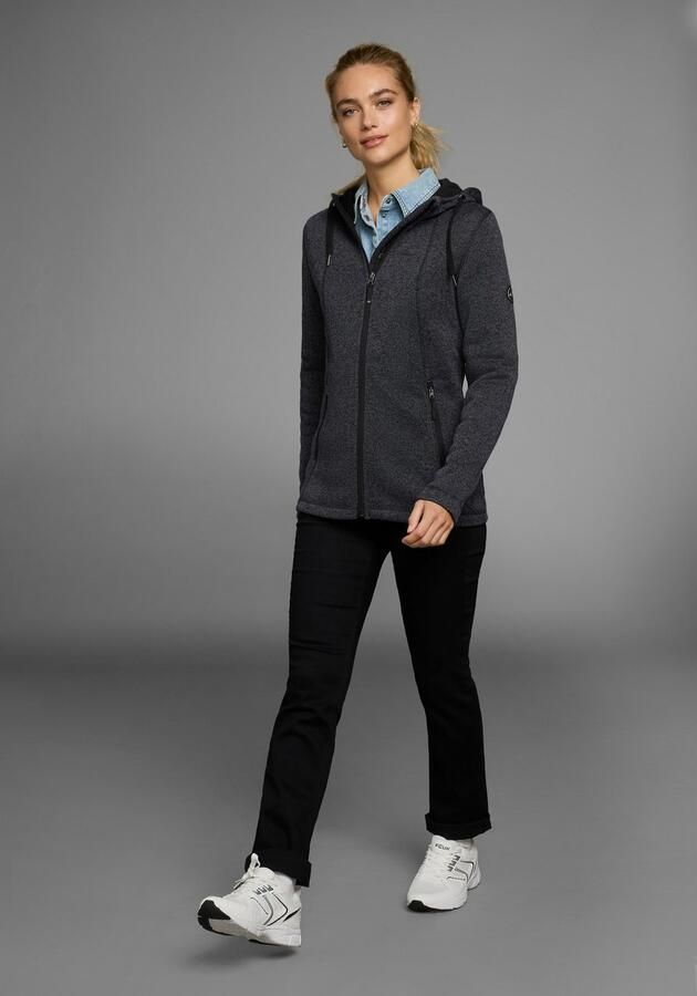 Polarino Gebreid fleecejack voor koude dagen van fleece sportieve stijl - Foto 10