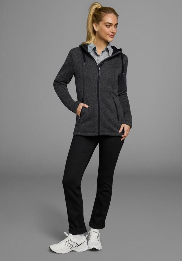 Polarino Gebreid fleecejack voor koude dagen van fleece sportieve stijl - Foto 11