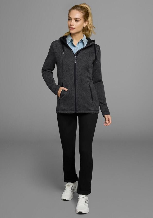 Polarino Gebreid fleecejack voor koude dagen van fleece sportieve stijl - Foto 12