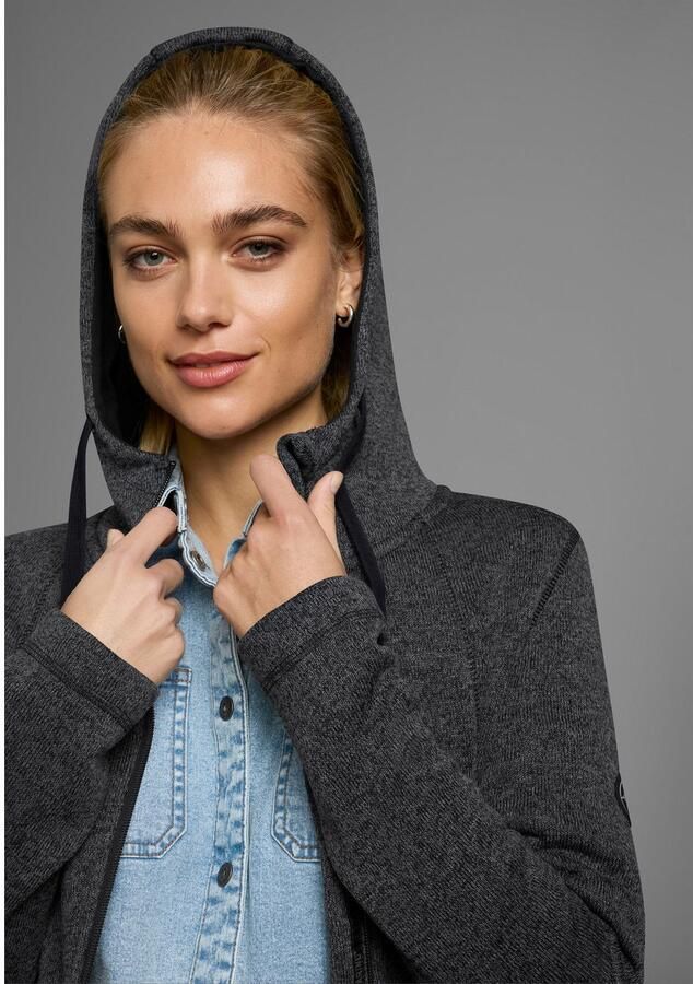 Polarino Gebreid fleecejack voor koude dagen van fleece sportieve stijl - Foto 3