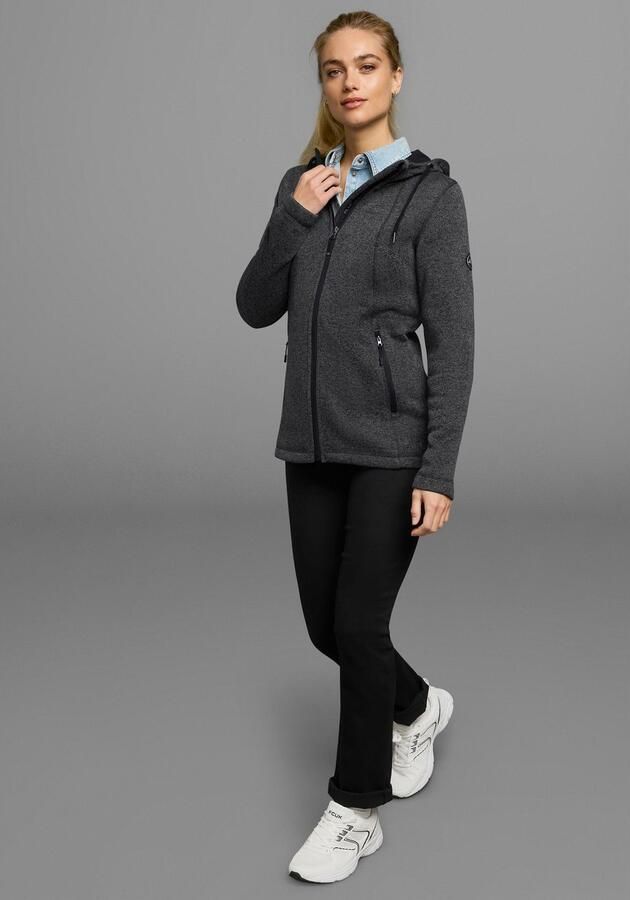 Polarino Gebreid fleecejack voor koude dagen van fleece sportieve stijl - Foto 13