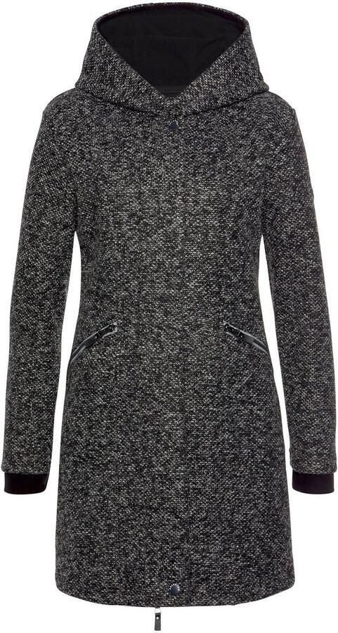 Polarino Gebreide jas ademend en warmte-isolerend. gebreide look aan de buitenkant fleece aan de binnenkant. - Foto 6