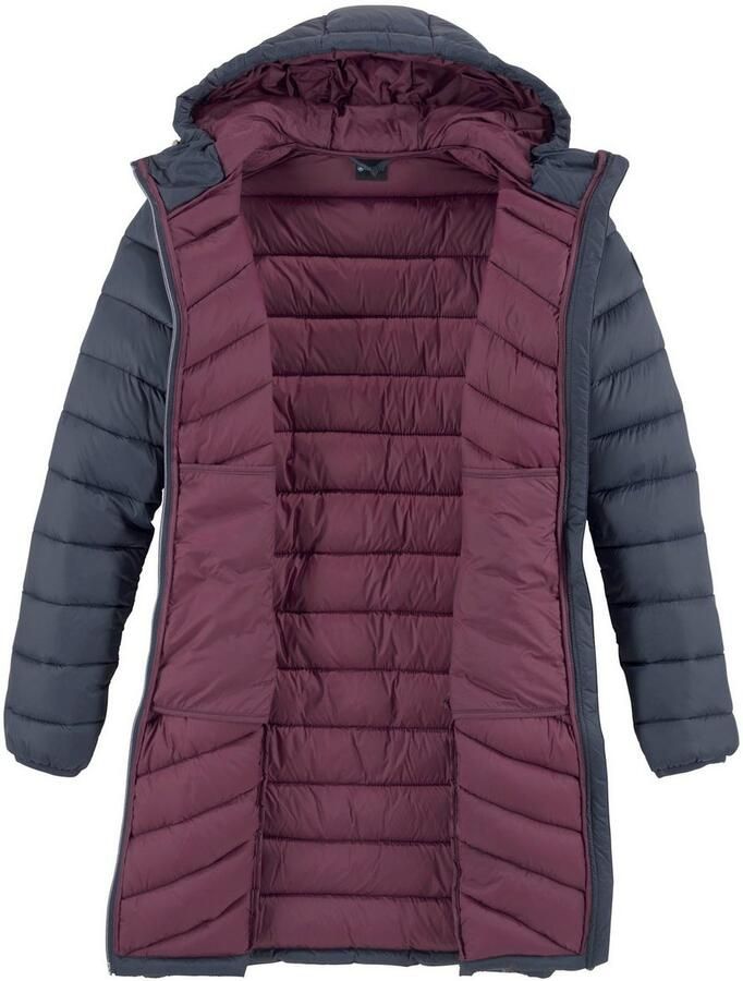 Polarino Gewatteerde jas bijzonder licht maar met grote warmteopslagcapaciteit