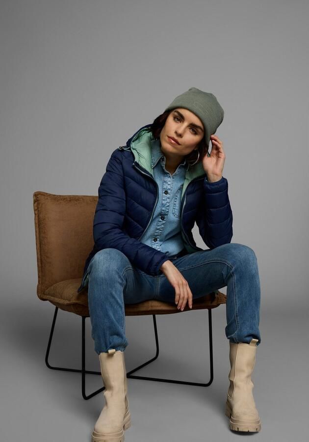 Polarino Gewatteerde jas Tussenjas voor koele dagen van licht geweven materiaal - Foto 7