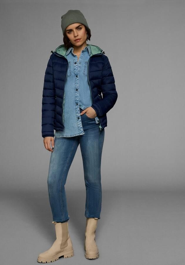 Polarino Gewatteerde jas Tussenjas voor koele dagen van licht geweven materiaal - Foto 11