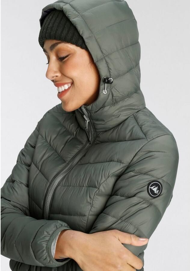 Polarino Gewatteerde jas voor koele dagen van licht geweven materiaal waterafstotend - Foto 4