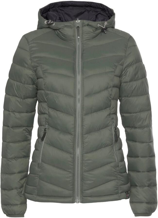 Polarino Gewatteerde jas voor koele dagen van licht geweven materiaal waterafstotend - Foto 2