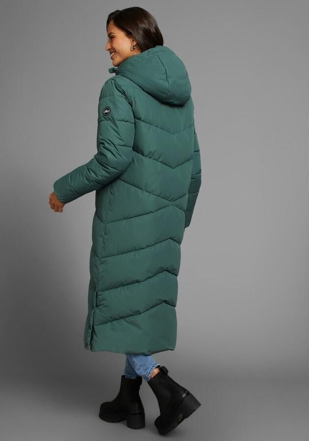 Polarino Gewatteerde jas van waterdicht en winddicht bovenmateriaal oversized vorm