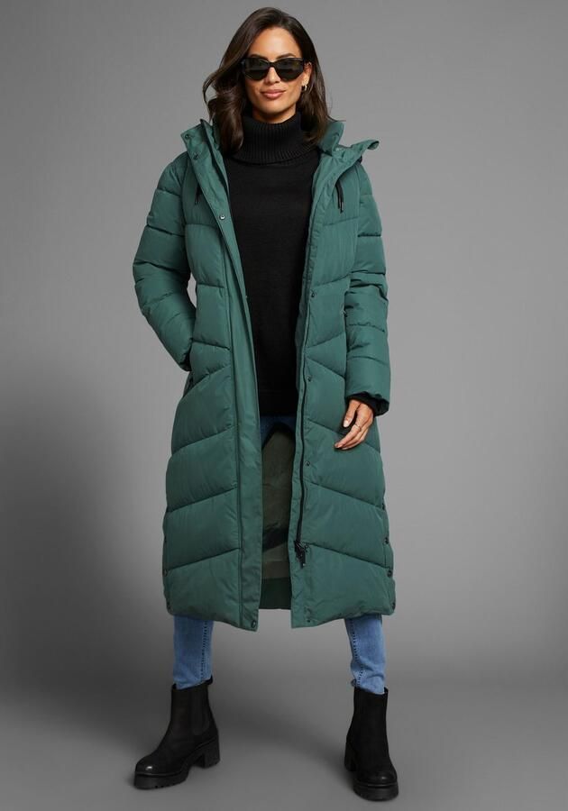 Polarino Gewatteerde jas van waterdicht en winddicht bovenmateriaal oversized vorm - Foto 3