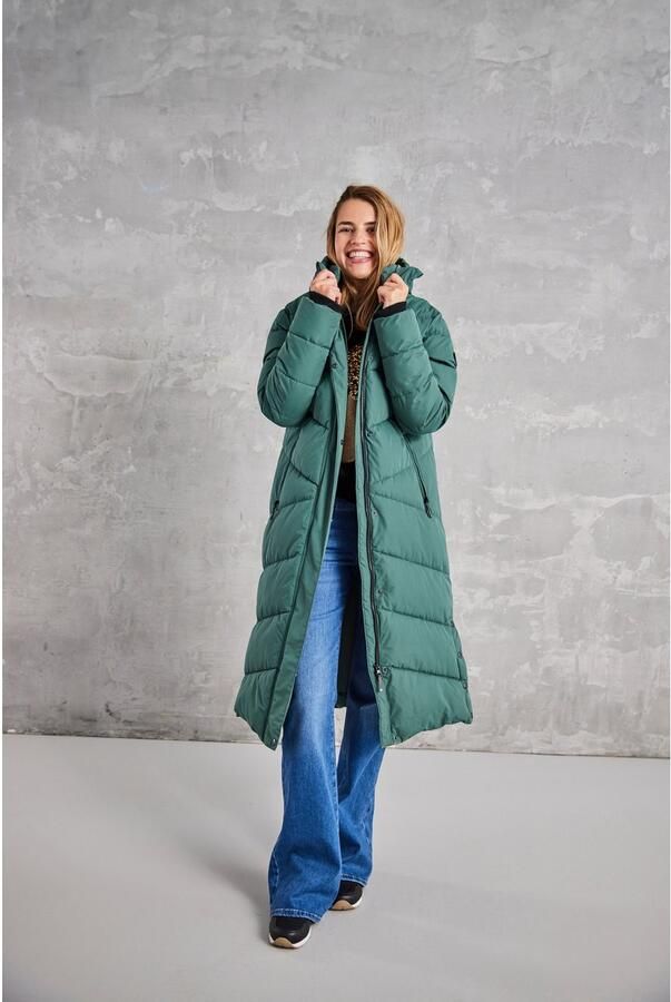 Polarino Gewatteerde jas van waterdicht en winddicht bovenmateriaal oversized vorm - Foto 9