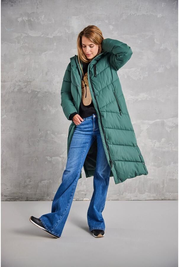 Polarino Gewatteerde jas van waterdicht en winddicht bovenmateriaal oversized vorm - Foto 8