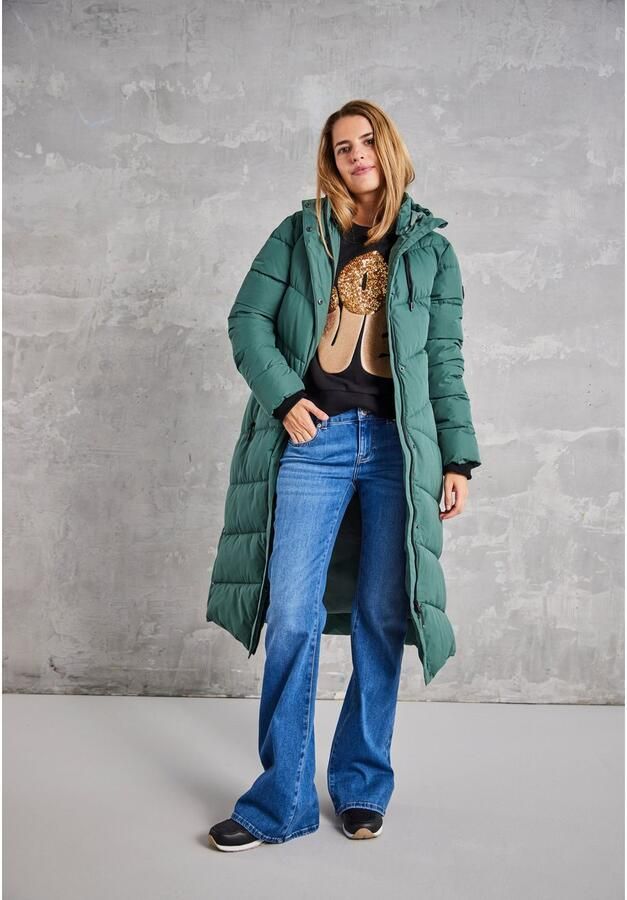 Polarino Gewatteerde jas van waterdicht en winddicht bovenmateriaal oversized vorm - Foto 5