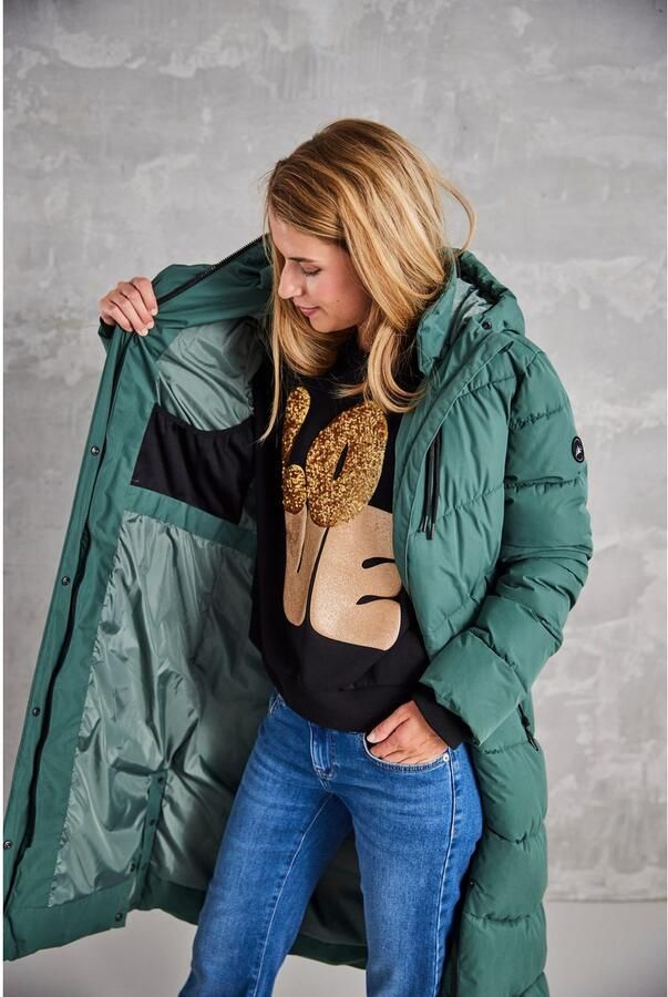 Polarino Gewatteerde jas van waterdicht en winddicht bovenmateriaal oversized vorm - Foto 10