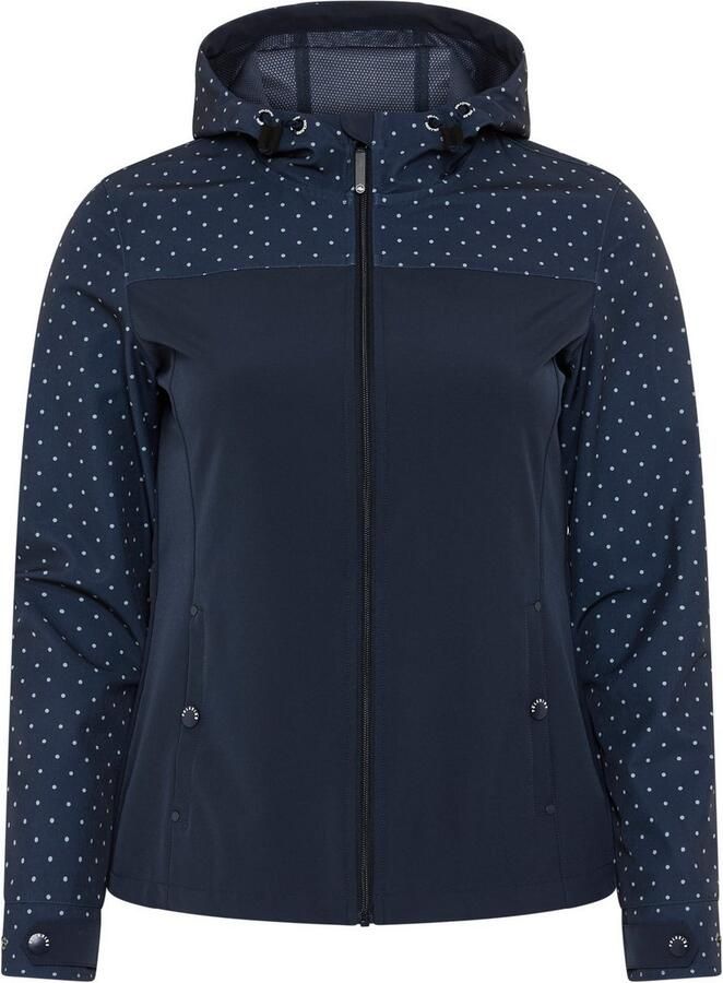 Polarino Softshell-jack met print tussenjas