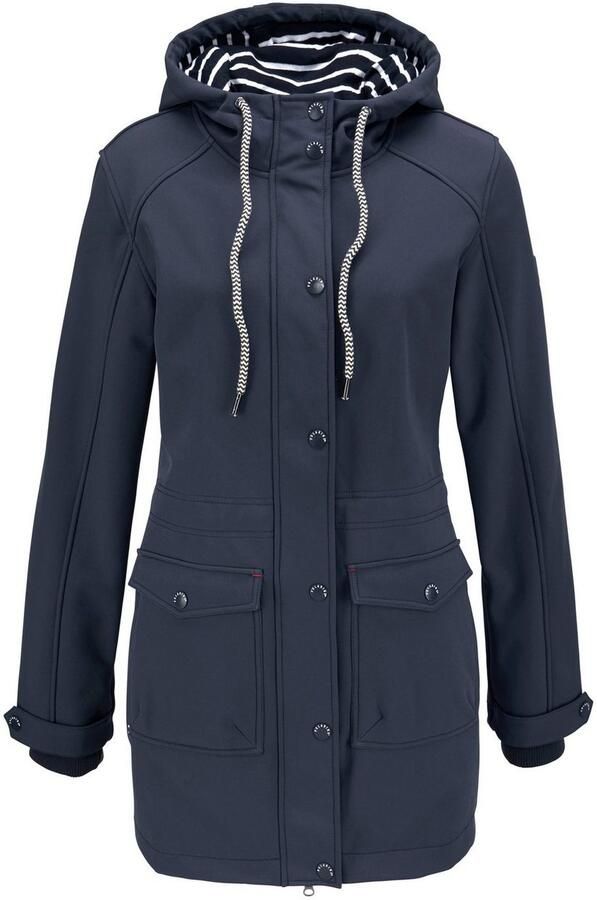Polarino Softshell-parka met fleece binnenkant van softshell waterafstotend winddicht - Foto 4