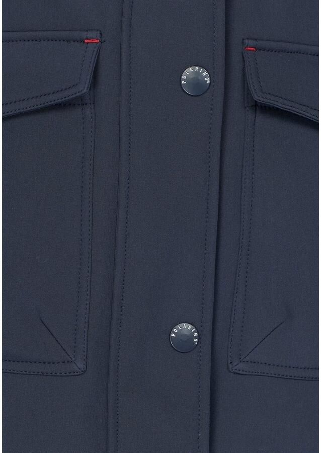 Polarino Softshell-parka met fleece binnenkant van softshell waterafstotend winddicht
