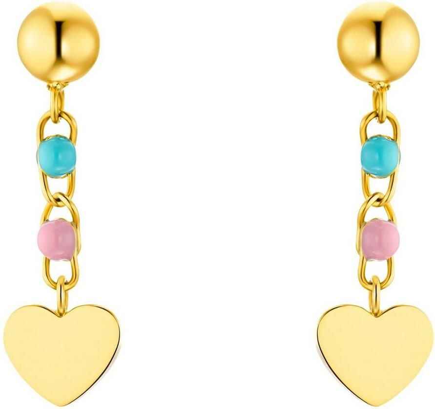 Prinzessin Lillifee Paar oorhangers Harten met zirkoon (synthetisch)