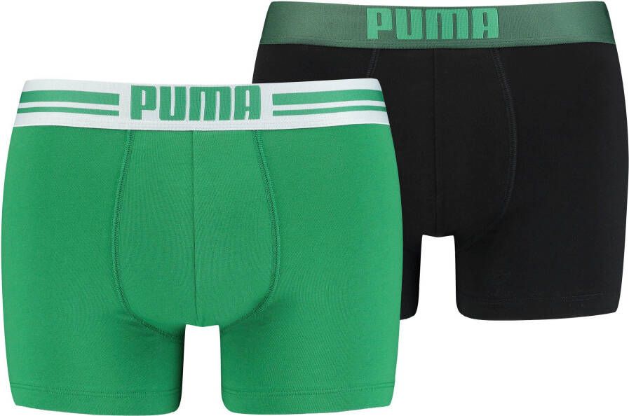 Puma Ondergoed Placed Groen Boxers Heren - Foto 1