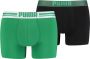 Puma Ondergoed Placed Groen Boxers Heren - Thumbnail 1