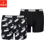 Puma boxershorts set van 2 Zwart Jongens Stretchkatoen Effen 158 164 - Thumbnail 2