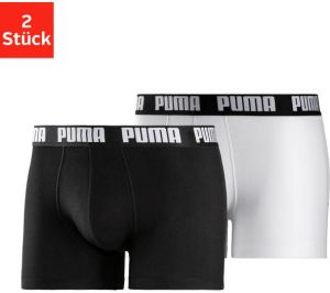 PUMA Boxershort wit + zwart (set 2 stuks)