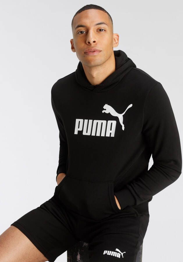 Puma Hoodie met bedrukt logo Zwart Black Heren