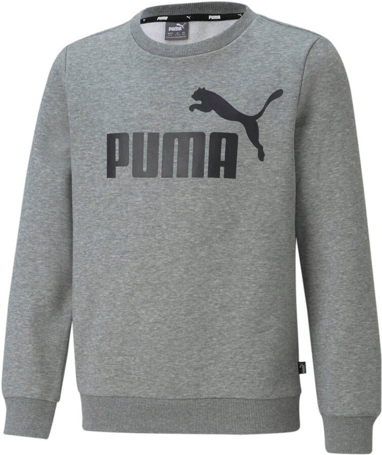 Puma sweater grijs melange Logo 128 | Sweater van
