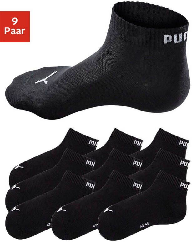 PUMA Korte sokken met ribboorden (9 paar)