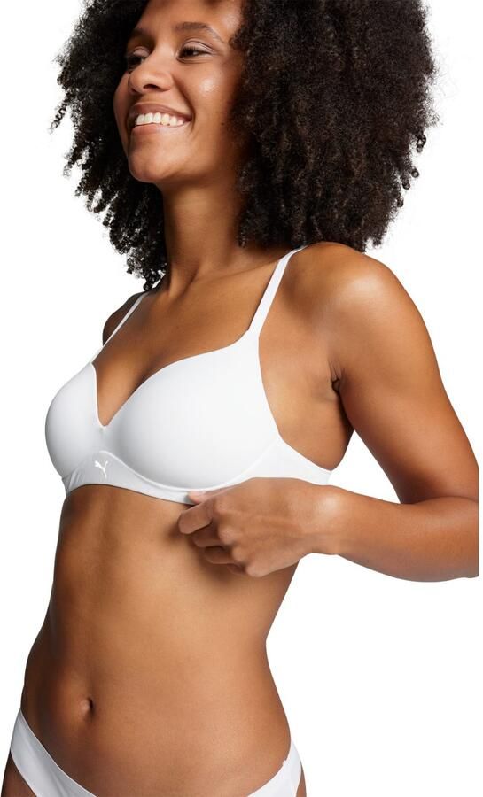 PUMA Beugelloze-bh WOMEN SOFT PADDED BRA Zachte wattering voorgevormde cups - Foto 5