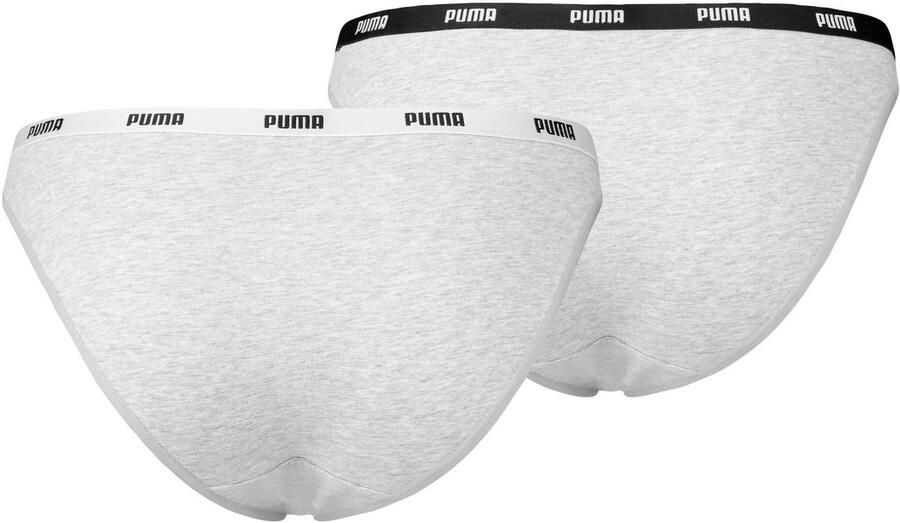 PUMA Bikinibroekje WO BIKINI 2P Low-Rise design platte naden elastische logoband (Set van 2) - Foto 3