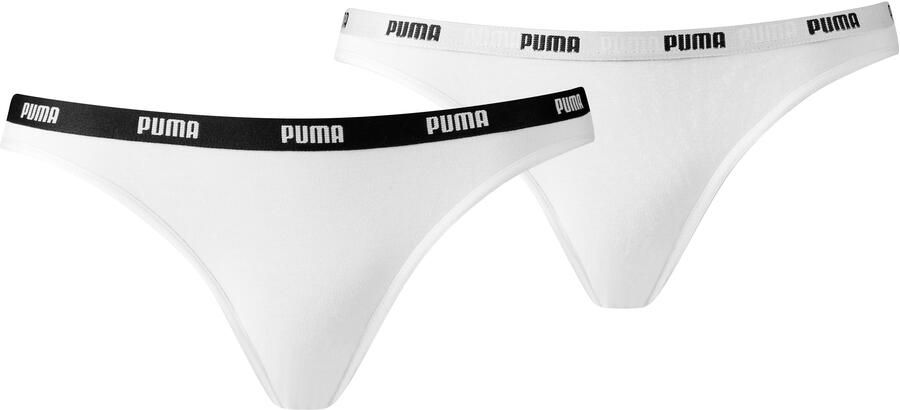 PUMA Bikinibroekje WO BIKINI 2P Low-Rise design platte naden elastische logoband (Set van 2) - Foto 8