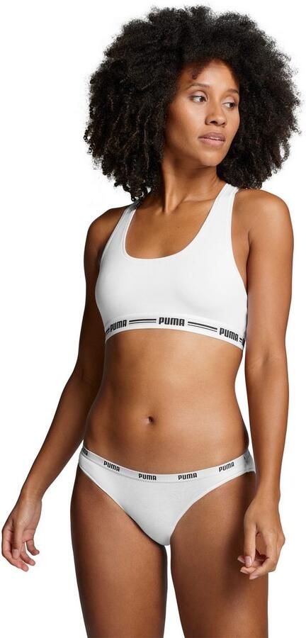 PUMA Bikinibroekje WO BIKINI 2P Low-Rise design platte naden elastische logoband (Set van 2) - Foto 7