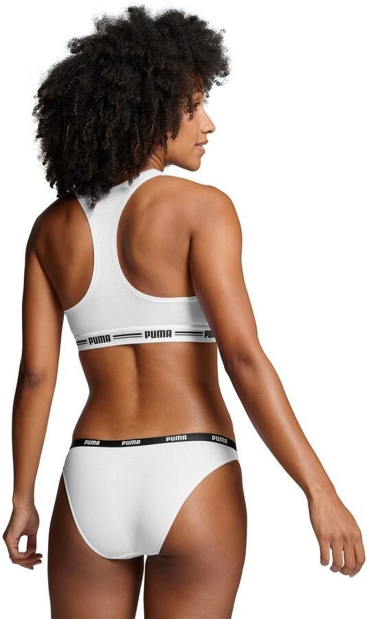 PUMA Bikinibroekje WO BIKINI 2P Low-Rise design platte naden elastische logoband (Set van 2) - Foto 5