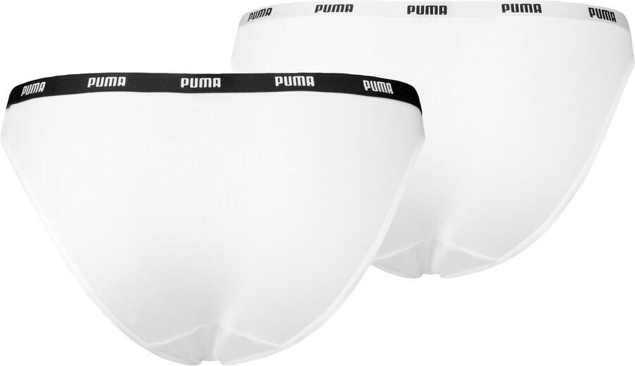 PUMA Bikinibroekje WO BIKINI 2P Low-Rise design platte naden elastische logoband (Set van 2) - Foto 6
