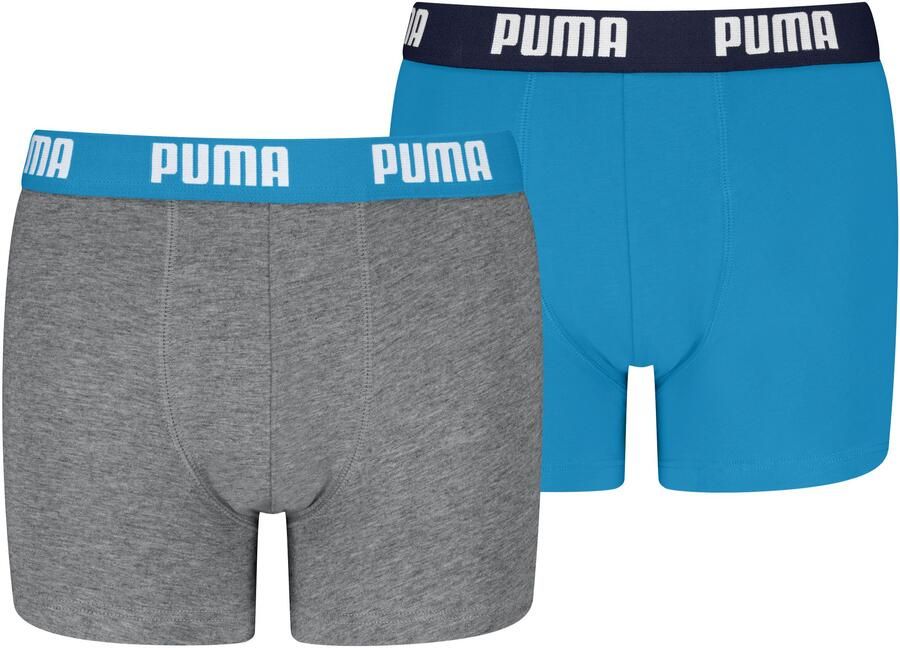 PUMA Boxershort Boys met logoband elastisch (2 stuks Set van 2)