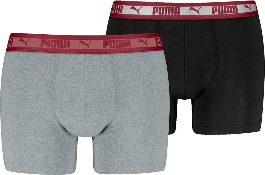 PUMA Boxershort MEN CHROMATIC WAISTBAND BOXERS 2P elastische logotailleband zonder opening (Set van 2) - Foto 2