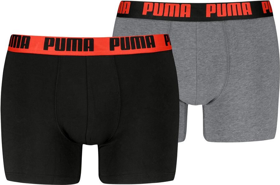 Puma Boxershort met elastische logo in band in een set van 2 stuks