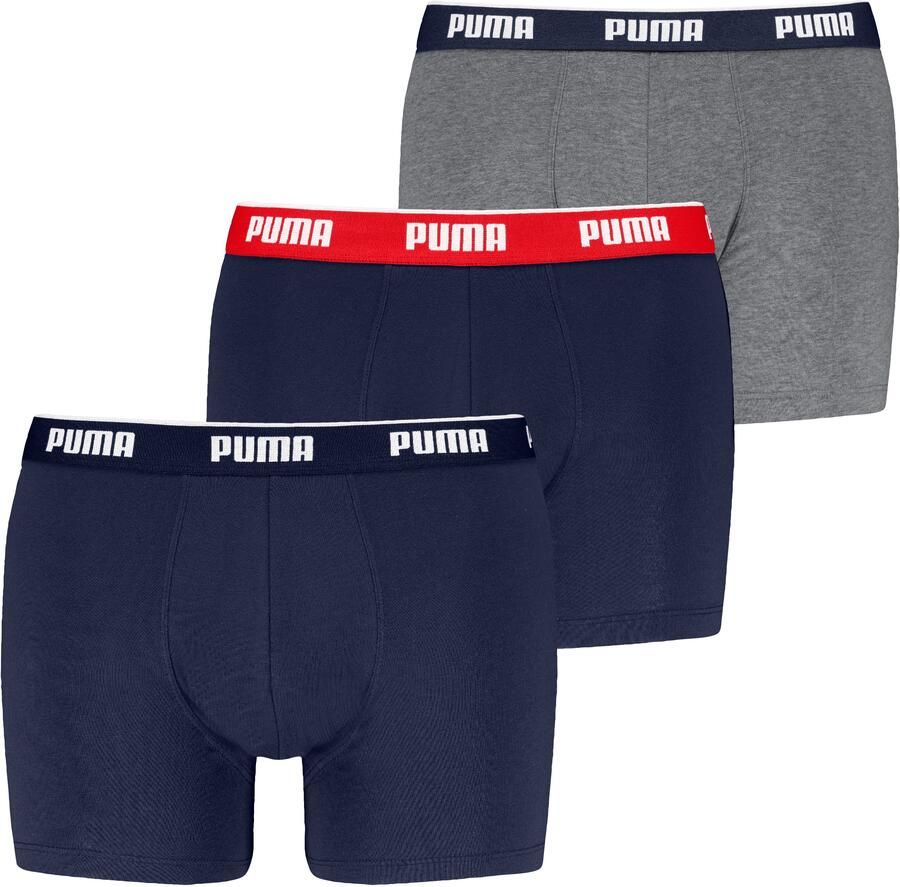 PUMA Boxershort MEN EVERYDAY BASIC BOXERS 3P Comfortabele elastische logotailleband (Set van 3) - Foto 4