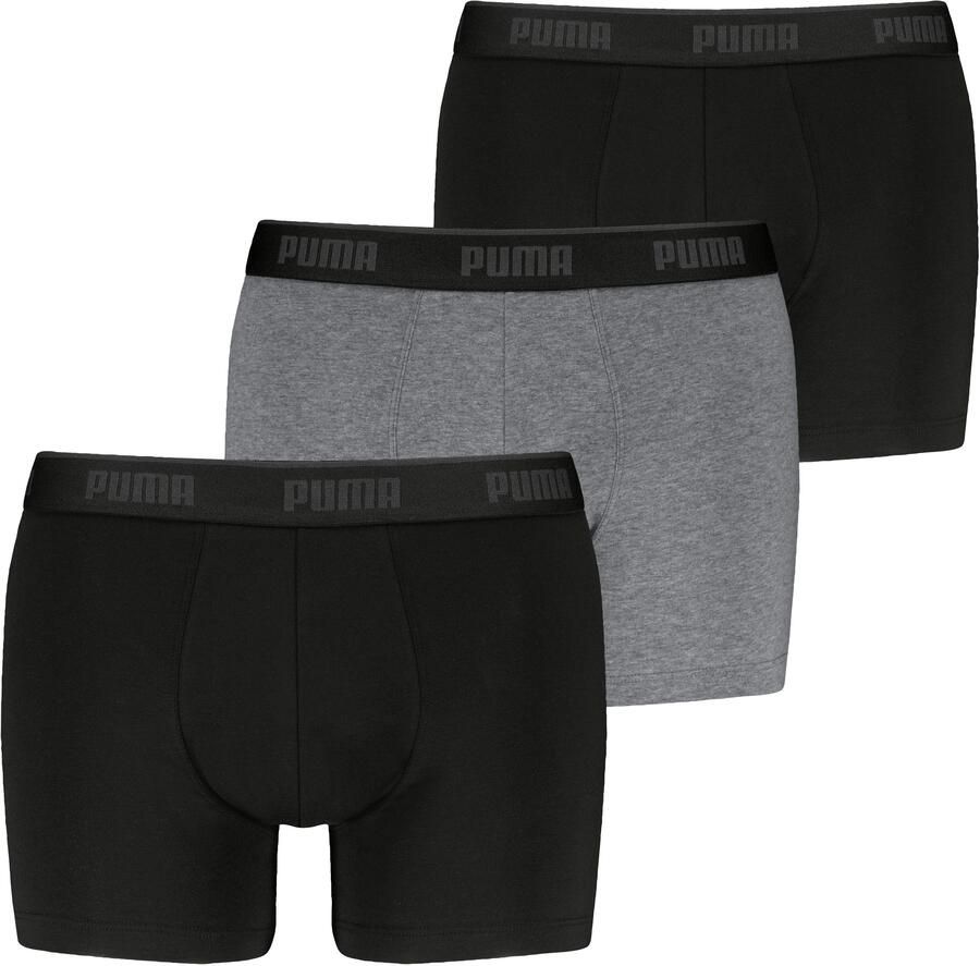 PUMA Boxershort MEN EVERYDAY BASIC BOXERS 3P Comfortabele elastische logotailleband (Set van 3)