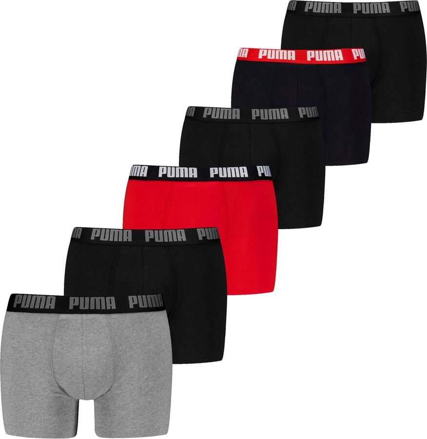 PUMA Boxershort MEN EVERYDAY BOXER 6P ECOM Elastische logotailleband stretchmateriaal zonder opening (Set van 6) - Foto 8