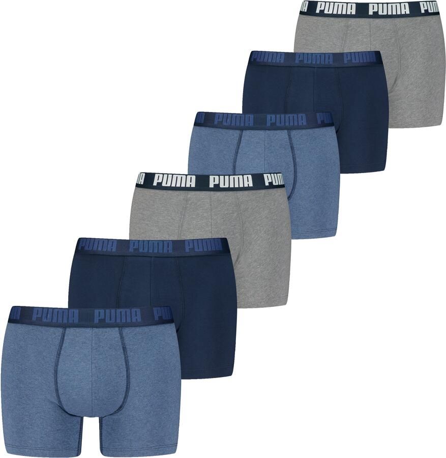 PUMA Boxershort MEN EVERYDAY BOXER 6P ECOM Elastische logotailleband stretchmateriaal zonder opening (Set van 6) - Foto 2