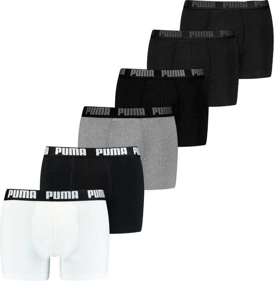 PUMA Boxershort MEN EVERYDAY BOXER 6P ECOM Elastische logotailleband stretchmateriaal zonder opening (Set van 6) - Foto 2