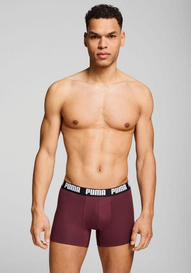 PUMA Boxershort MEN LOGO PRINT BOXERS 2P elastische logotailleband zonder opening (Set van 2) - Foto 3