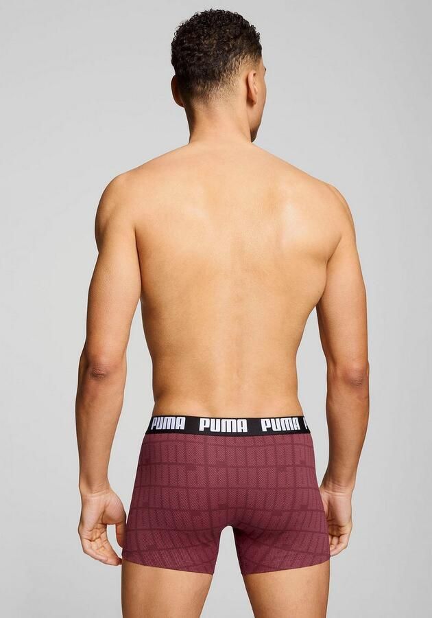 PUMA Boxershort MEN LOGO PRINT BOXERS 2P elastische logotailleband zonder opening (Set van 2) - Foto 5