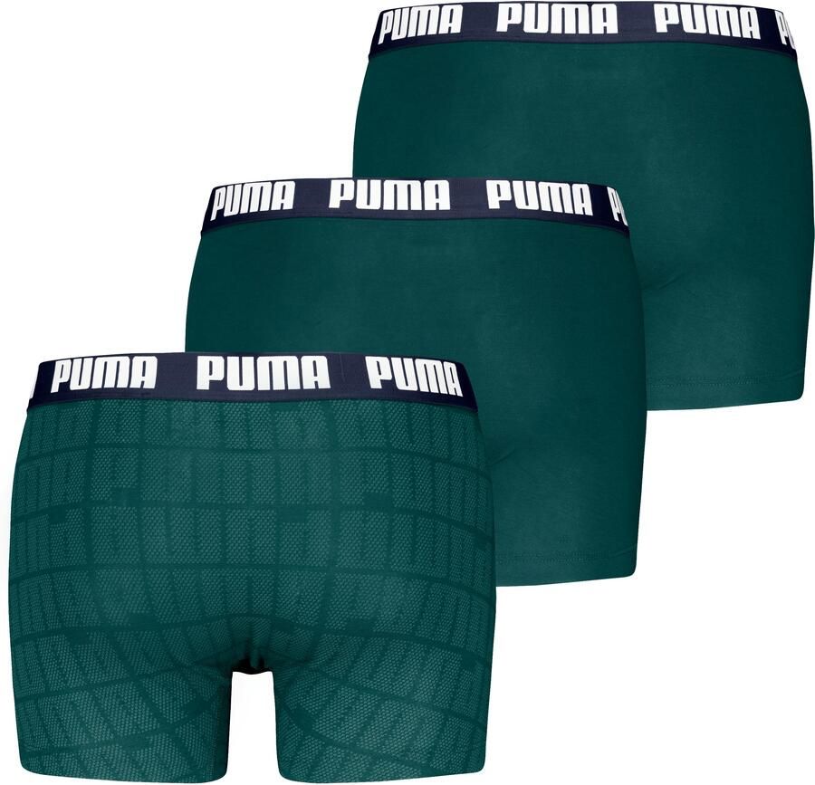 PUMA Boxershort MEN LOGO PRINT BOXERS 3P ECOM (Set van 3) - Foto 2