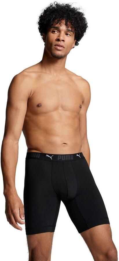PUMA Boxershort MEN SPORT COTTON LONG BOXERS 2P (2 stuks Set van 2) - Foto 5